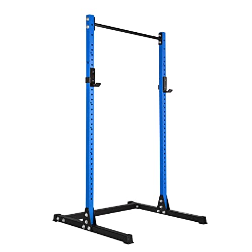 Image of BullrocK Raptor Squat Stand 486 Multipurpose Rack with Pull-Up Bar for Home & Commercial Gym Bench Press & Squatting Powerlifting Squats Rack (Bossy Blue)