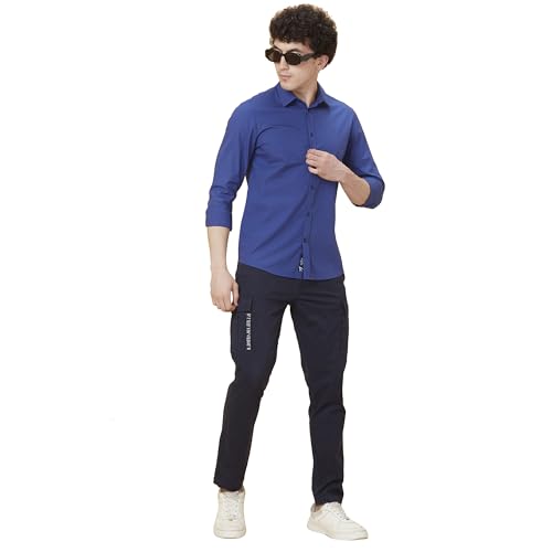 Image of Being Human Beige Cropped Fit Chinos for Men Clothing