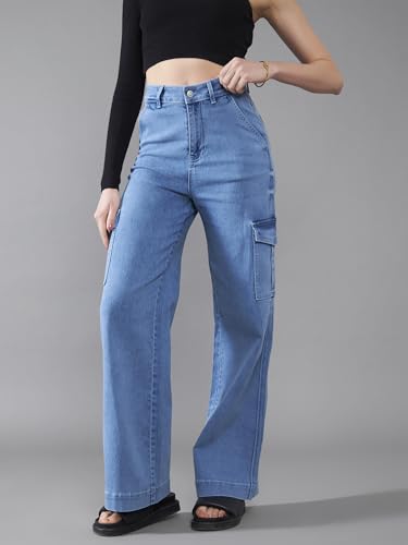 Image of Dolce Crudo High Rise Wide Leg Jeans for Women