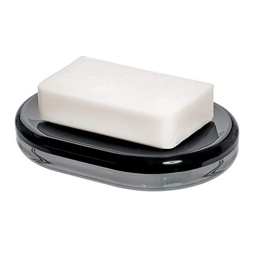 インターデザイン(Interdesign) ソープディッシュ ブラック/スモーク 14.0/14.0.2.438 28877.0