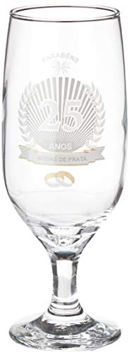 Taça Cerveja 25 Anos Bodas de Prata - cx presente