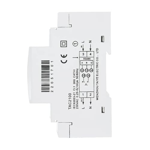 Compteur d'énergie multifonction monophasé TAC2100 230V rail DIN - 3