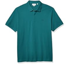 men's lacoste paris polo shirt regular fit stretch cotton piqué