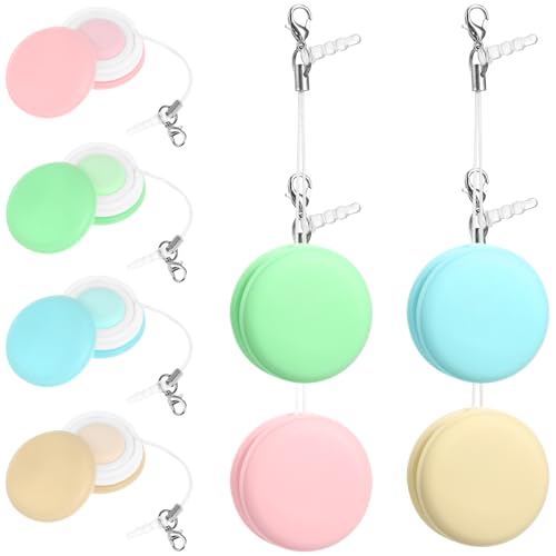 Paños de limpieza para pantalla de móvil y lentes con llavero portátil macaron