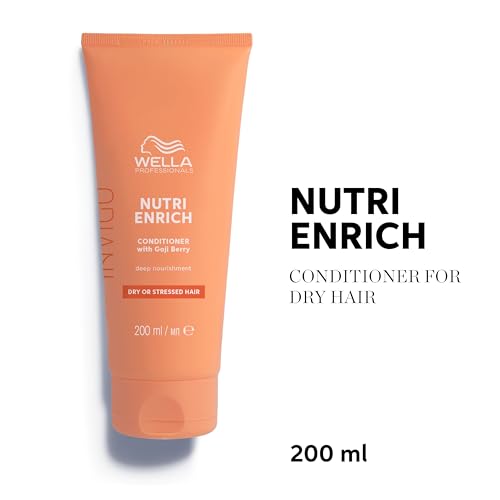 Wella Professionals Invigo Nutri-Enrich Deep Nourishing Conditioner, For Dry Or Stressed Hair, Moisturise & Nourish Hair, With Goji Berry Rich In Vitamins, Minerals & Peptides, 200ml
