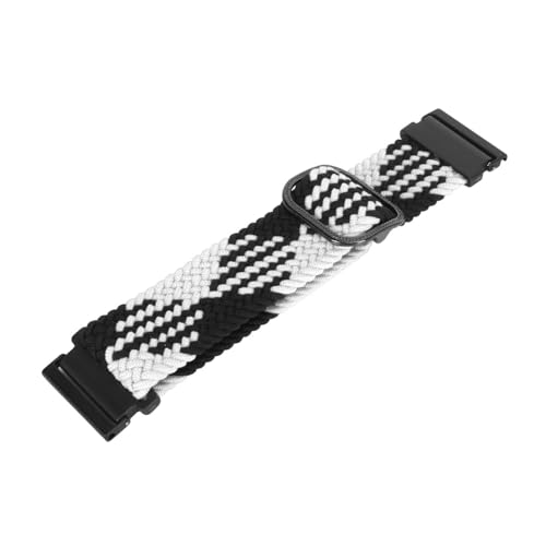 ZJchao Braided Nylon Sport Strap, Adjustable Replacement Watch Band for Spartan Hr Baro, Simple Installation, Sweatproof (Black and White)4