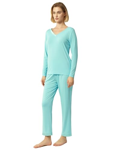 GYS Viscose from Bamboo Women's Pajama Sets Super Soft Long Sleeve Sleepwear Comfy Winter Pjs Sets...
