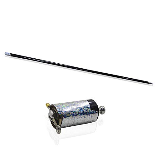 Blue-Ther 43.30"/110Cm Metal Appearing Cane With Free Gloves Pocket Staff Magic Wand Stage Close-Up Magic Tricks Illusions (Black) #TOP1