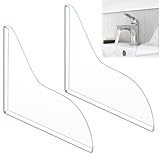 Dongnesi 2Pcs Shower Splash Guard For Bath,Bath Splash Guard, Shower Splash Guard, Splash Guard For Bath,Tub Splash Guard to Keep Water in Shower