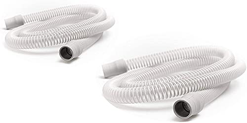 Universal CPAP Tube by Snugell (8 ft 2-Pack) - Medical Grade Flexible Polymer CPAP Hose - Compatible with All Major CPAP Machines and Most CPAP BiPap, and BiLevel Device Brands