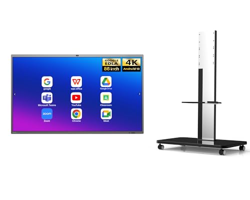 Image of HORION (86 inch Board+Stand, 4K Smart Board，86 Inch Digital Whiteboard for Office and Classroom
