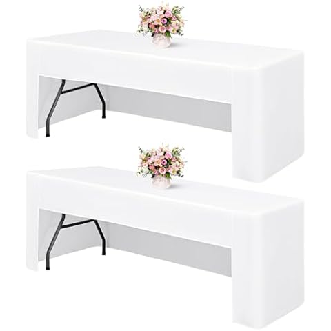 2 Pack Open Back Fitted Table Covers Cover