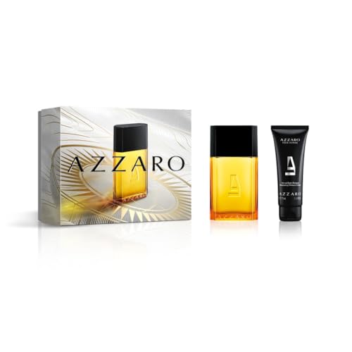 Azzaro - Coffret - Eau de Toilette pour Homme - 100ml & Gel Douche Cheveux et Corps Pour Homme - 75ml - Fragrance aromatique & boisée - Pour un usage quotidien - Parfum...