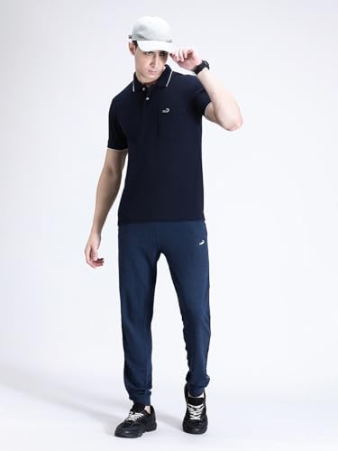 Image of CROCODILE Men Solid Polo T-Shirt | 100% Cotton | Short Sleeve | Slim Fit | Button Placket White