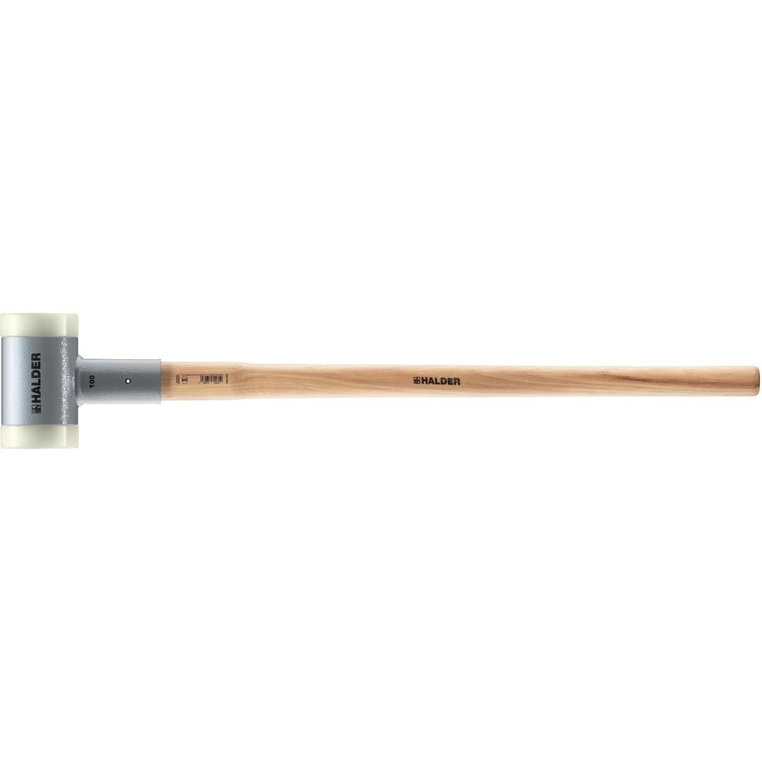 Schel, z tłumiącym drgania, ergonomicznie ukształtowanym i lakierowanym trzonkiem hikorowym | D=100 mm/waga = 5000 g | 3366.0S5