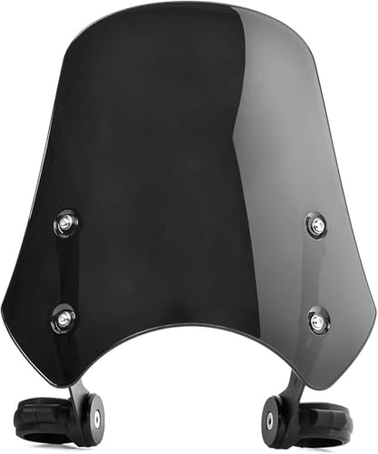 Pare-brise moto délecteur de vent fumé anti-turbulence pour FXDF