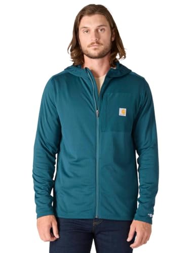 Carhartt Men's Force Relaxed Fit Full-Zip Long-Sleeve Hooded T-Shirt