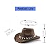 Sueded Denims Hat Unisex Western Hat Curved Border Soft Comfortable for Fashionable Unisex Styles Versatiles Fashion, Coffee, One Size