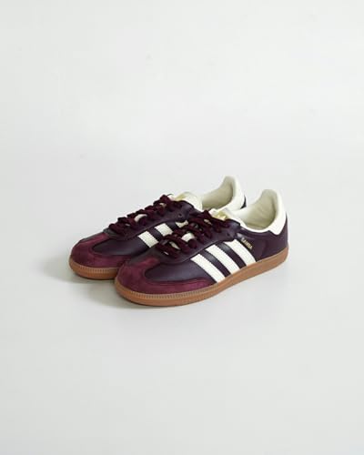 Image of adidas Samba Og Men's Lace Up Retro Clasic Trainer Trainers (Maroon, US 4M /5F)