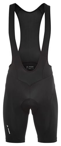 VAUDE Herren Fahrradhose Active Bib Pants atmungsaktiv elastisch schnelltrocknend Passform: Slim fit black/black XL