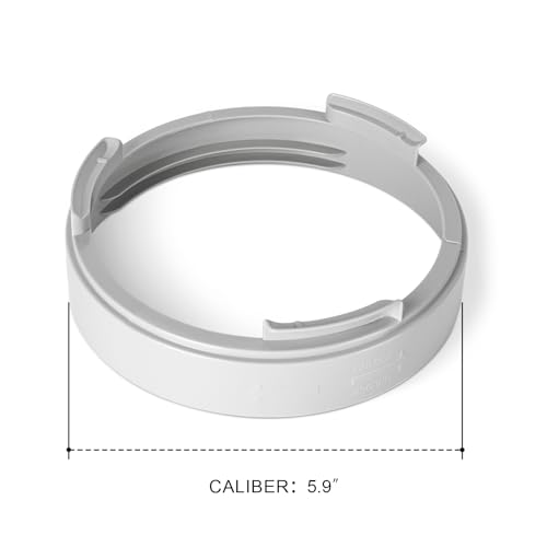 Portable Air Conditioner Exhaust Hose Connector 5.9 Inch Round Tube Adapter Exhaust Hose Coupler for Air Conditioning Exhaust Port