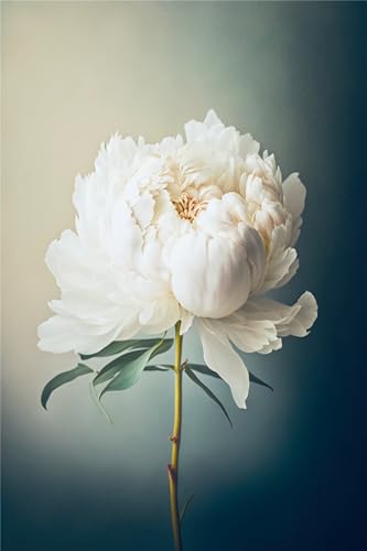 Diamant painting roses blanches 90x110cm pour évacuer le stress quotidien