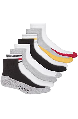 Club Room Men's Ankle Socks - 8-Pack (Multi, One Size)