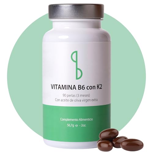 Norte Organics - Vitamina K2 MK7 + Vitamina B6 Metilada | Suplementos Vitaminicos Diarios | Vitamina B y Vitamina K en Cápsulas Softgel | Vitaminas Sistema Inmunologico y Huesos de Rápida Absorción