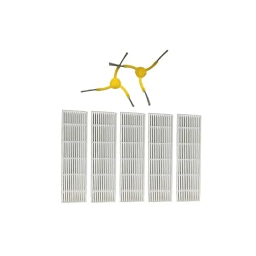5X HEPA Filter 2X Side Brush?Compatible for Dibea D500 D500A Pro D500A Turbo D500B Robotic Vacuum Cleaner Spare Parts Replacement HEPA Filter Side Brush