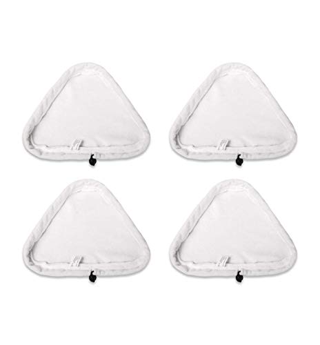 MALAYAS Set of 4 Washable Triangular Microfiber Cleaning Pad Cover for Vax S1S2 and X5 Steam Mops