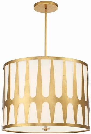 Crystorama Royston 5 Light Antique Gold Chandelier