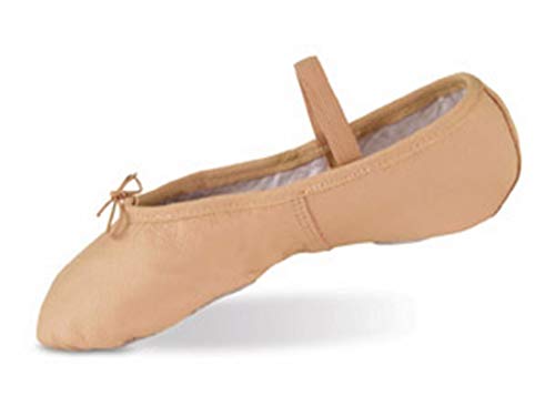 Pink Leather Split Sole Shoes