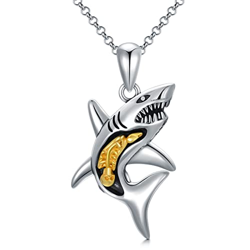 Collier requin en argent sterling, portez l'esprit libre de l'océan
