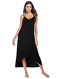 Ekouaer Womens Sleeveless Long Nightgown Summer Slip Night Dress Cotton Sleepshirt Chemise,...