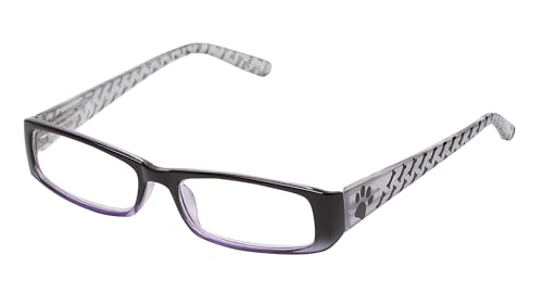 Image of Select-A-Vision Dog Bone Rectangular Reading Glasses w /Paw & Bone Design, Blue, +1.25