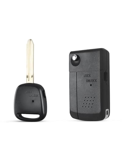 Télécommande Toyota usée : lot de 10 coques de remplacement 1 bouton