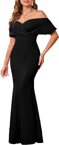 sexycherry Formal Dresses for Women Cocktail Sexy Off Shoulder Floor Length Long Evening Party Dress with Zipper4