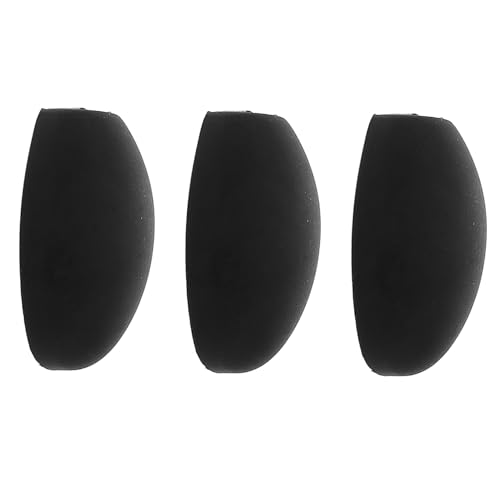 HANABASS 3Pcs Saxophone Thumb Pads Ergonomic Black Thumb Rest for Alto Sax Comfortable Key Cushion Protector Reduces Finger Fatigue for Woodwind Instruments