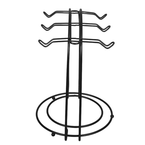 MAGICLULU Supporto Per Tazze in Metallo Con Piattino Per Bancone Espositore Da Cucina Per Tazze e Piatti in Ferro Con Base Stabile