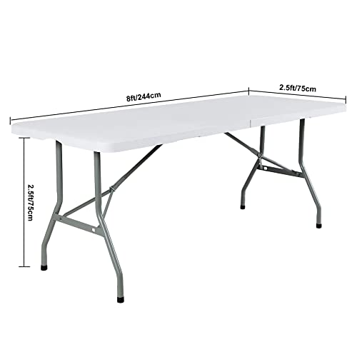 Image of FORLIFE Spandex Table Cover - Fitted 8ft Rectangular Tablecloth, Stretch Patio Cover, Universal for Wedding, Banquet, Party (Orange)