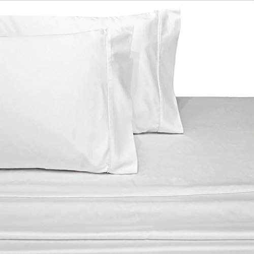 Ethically Made Royal Plush Authentic 100% Cotton 295 Thread Count Sheet Sets, Luxurious Sateen Weave Solid, Deep Pockets (18 Pockets), 4 Piece California King Size Sheet Set, White Ethically Made Royal Plush Authentic 100% Cotton 295 Thread Count Sheet Sets, Luxurious Sateen Weave Solid, Deep Pockets (18" Pockets), 4 Piece California King Size Sheet Set, White