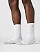 Nike Unisex Everyday Max Cushioned Training Crew Socks (3 Pairs), White/Wolf Grey/Black, Large