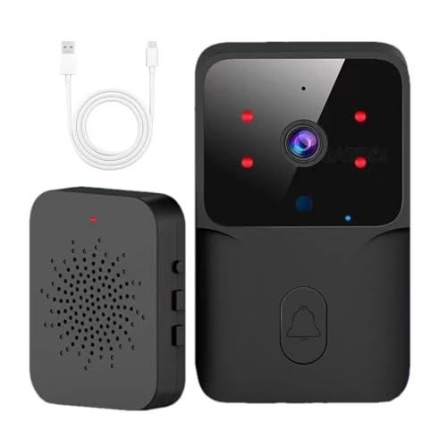 Sonnette Vidéo Sans Fil WIFI, Interphone De Sécurité Intelligent HD Pour La Maison, Sonnette Vidéo Avec Caméra, Sonnette Sans Fil Avec Batterie Longue Durée Pour Maison, Villa, Hôtel, Bureaux