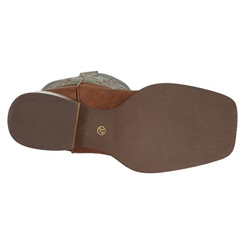 J's.o.l.e Women Cowgirl Boots Square Toe Wide Calf Ladies Fashion Cowboy Western Boots4