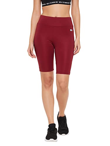 Image of Clovia Women's Snug Fit Mid-Rise Activewear Sports Shorts