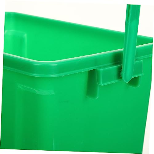 Caneca de Basura Cuadrada de Plástico 10L con Tapa y Asa miniatura 4