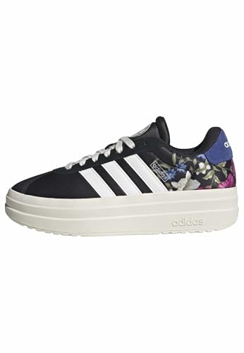 Image of adidas Womens Vl Court Bold Lace Up Sneakers Shoes Casual - Pink