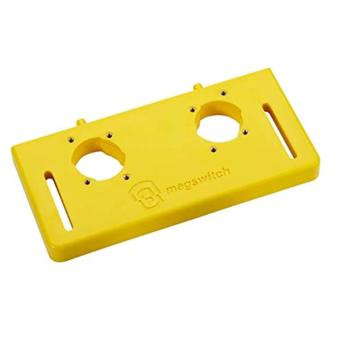 Magswitch Woodworking Tools Starter Kit And Accessories, With Featherboard, Mounting Push Block, And Welding Magnetic Base Clamp Holder For Table Saw Jig, Router Table, Jointer And Band Saw, Yellow #TOP3