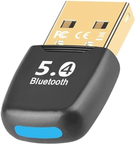 Bluetooth USB Adapter Bluetooth Adapter 5.4 Dongle (BR+BLE+EDR) Free Diver Taillight Design Wireless Transfer for Mouse Keyboard Headphones Speaker Keyboard Mouse Printer Windows 11/10/8.1/7