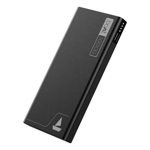 boAt Energyshroom PB300 10000 mAh 22.5W Fast Charging Power Bank (2X Output Ports, Supports Android,iPhone,Tablets,Earbuds) (Carbon Black)